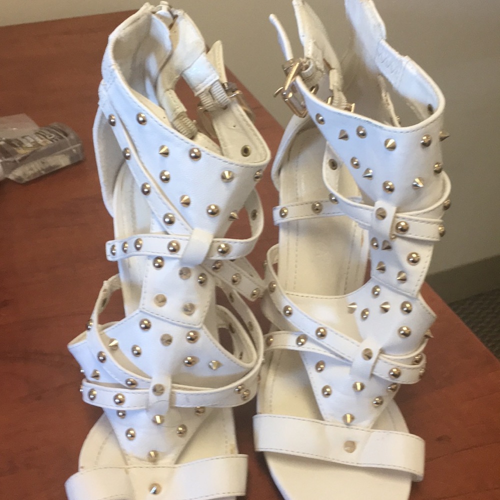 Studded gladiator sandals!